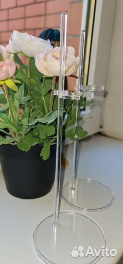 Подставки для кукол прозрачные 1/6 - выс.30 см