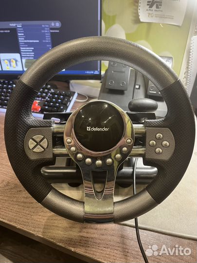 Игровой руль defender forsage gtr