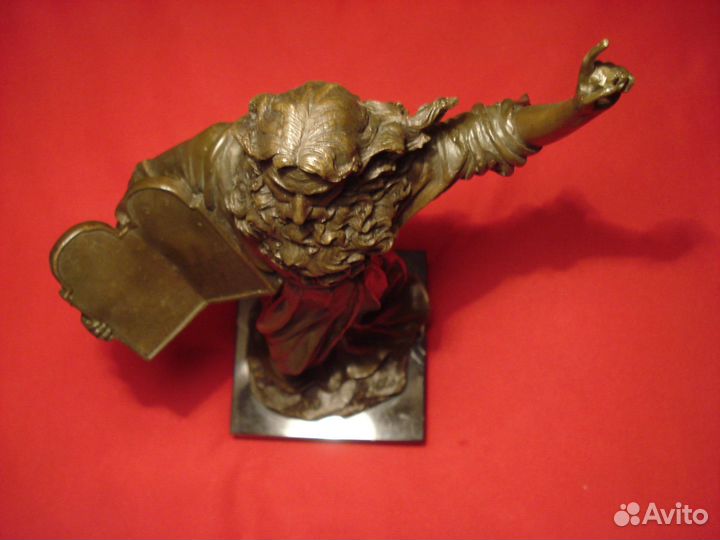 Пророк Моисей Статуэтка 1947г Бронза Доре Г. 36см