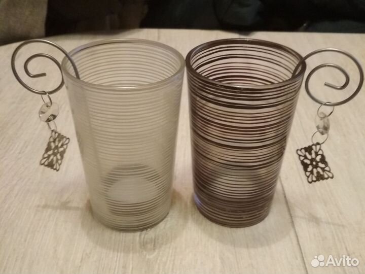 Подсвечник стекло 2 шт