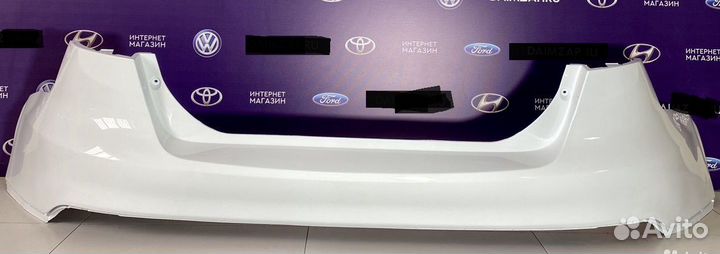 Бампер задний Ford Focus 3 (15) рестайлинг белый