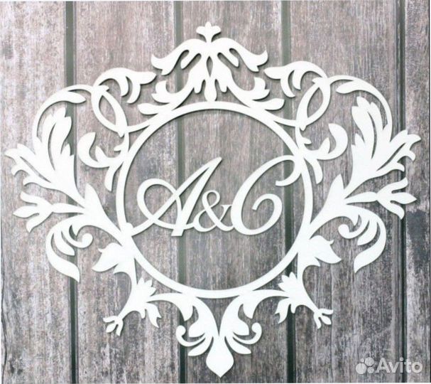 Монограмма на свадьбу (под заказ)