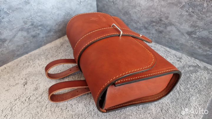 Велосумка подседельная ручной работы