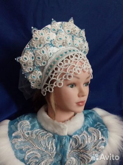 Кокошник снегурочки, снежной королевы