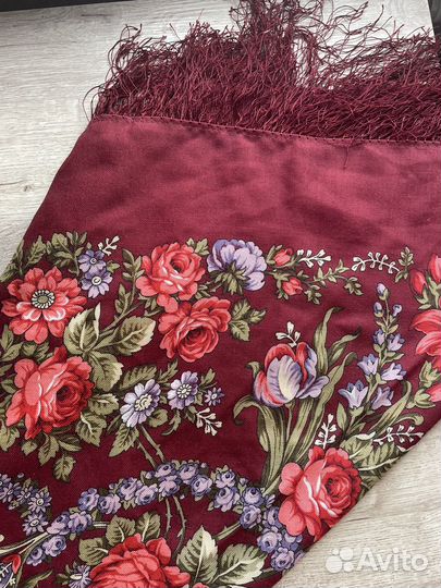 Павловопосадский платок шерсть 150/150
