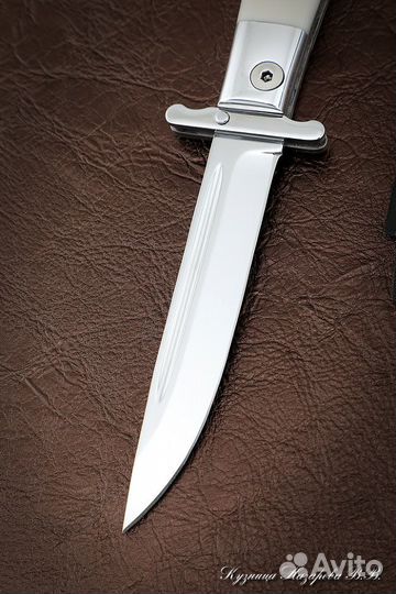 Нож Финка нквд складная сталь Elmax накладки акрил