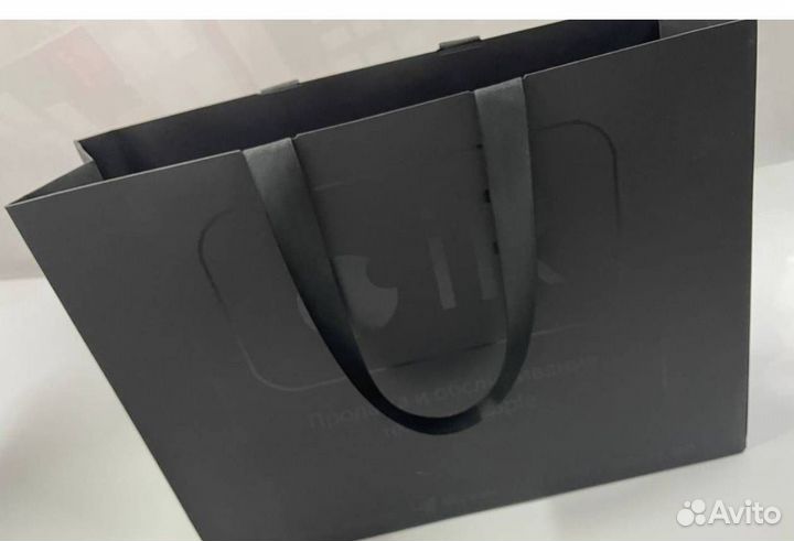 Пакеты бумажные черные с логотипом