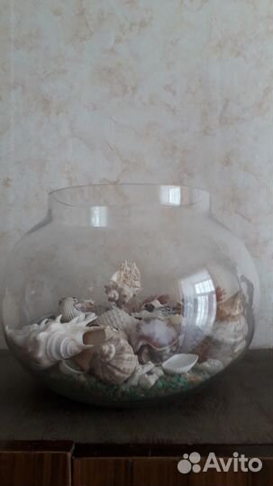 Аквариум для рыбок круглый