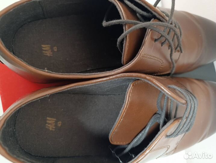 Туфли мужские из натуральной кожи р. 42, по стельк