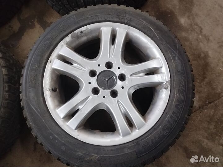 Литые диски Мерседес R16 на зимней резине R16