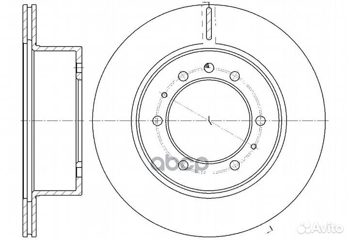 Диск тормозной вентилируемый G-brake GR-20036