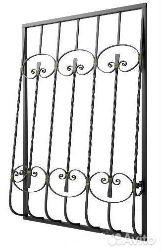 Кованые решетки на окна N 1236