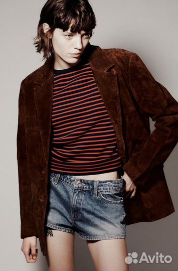 Замшевый жакет Zara