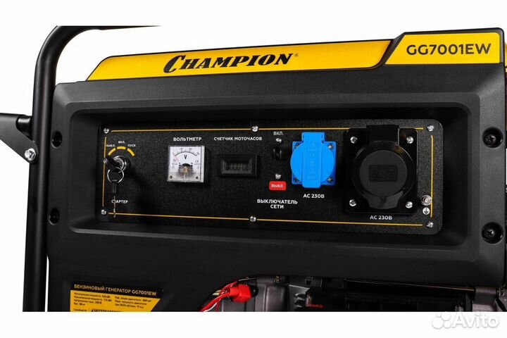 Генератор Champion GG7001EW (6,8/7,5кВт OHV 17л)