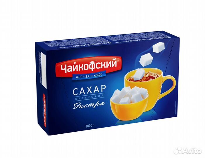 Чайкофский сахар белый кусковой 1кг