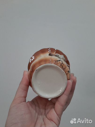 Ваза для цветов фаянс цветы