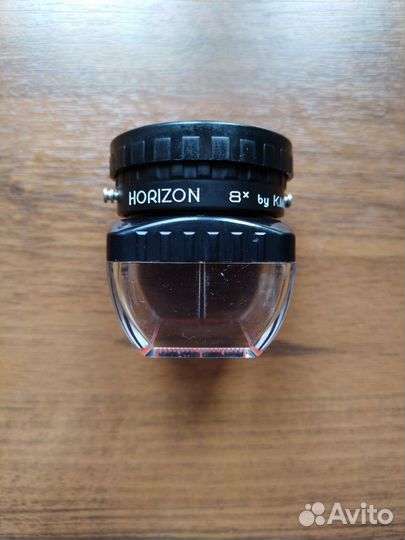 Лупа х8 с измерительной линейкой horizon (кмз)