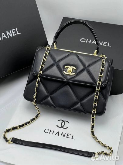 Сумка chanel натуральная кожа