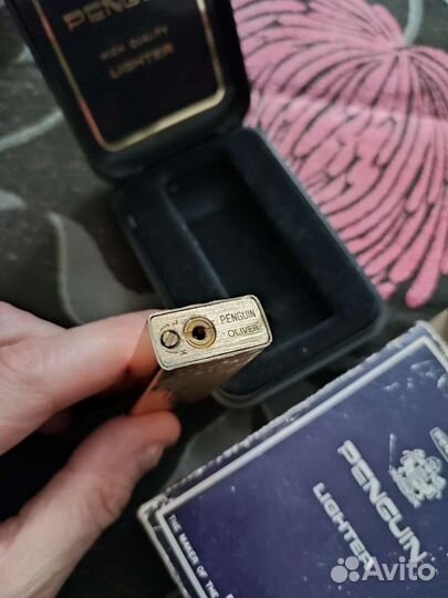 Зажигалка Penguin Oliver Япония позолота 80-е