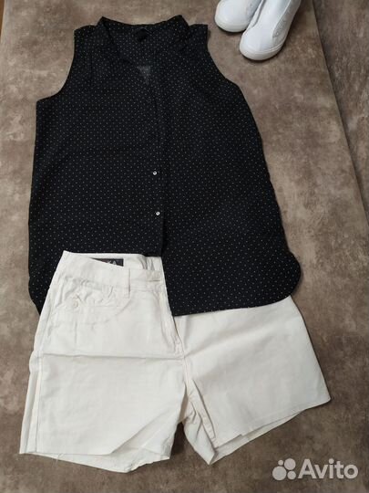Шорты женские и майка-блуза летняя /44/бронь