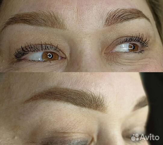 Перманентный макияж татуаж бровей