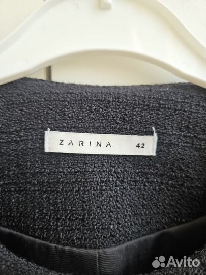 Твидовый пиджак zarina 42
