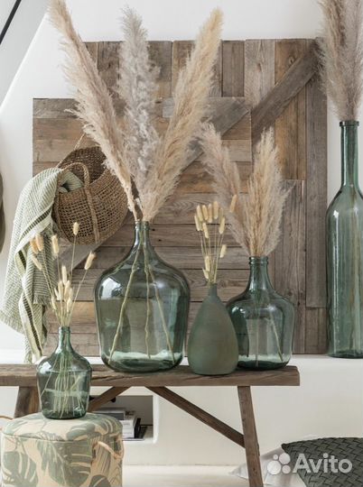 Ваза стеклянная бутыль