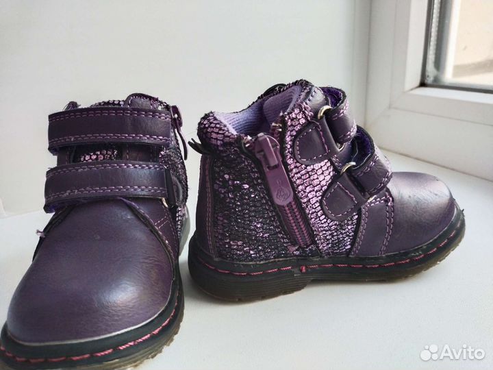 Ботинки осенние для девочки 22 размер
