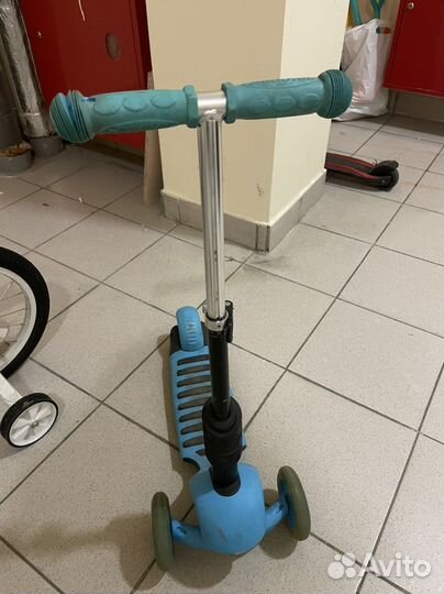 Детский велосипед stels 14 и 2 самоката