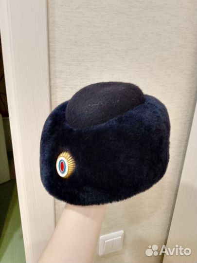 Женская шапка зимняя полицейская