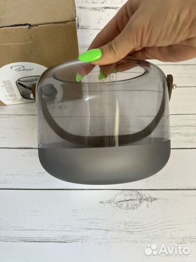 Подсвечник Marlon L стеклянный Philippi