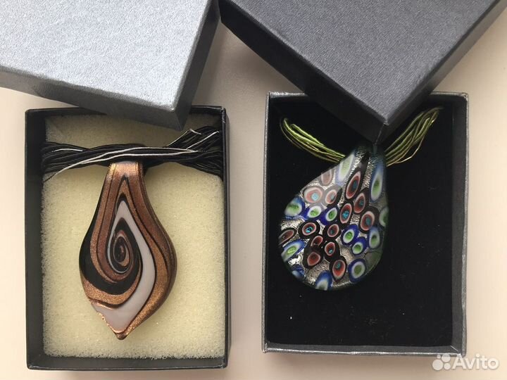 Кулон муранское стекло