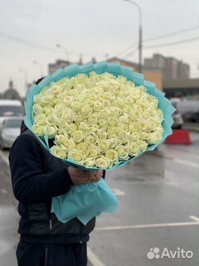 Белая Роза шикарная