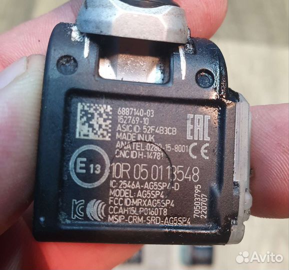 Датчики давления в шинах BMW бу оригинал 6887140