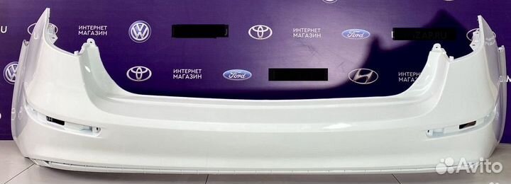 Бампер задний Kia Rio 15-17 белый