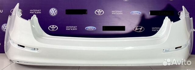 Бампер задний Kia Rio 15-17 белый