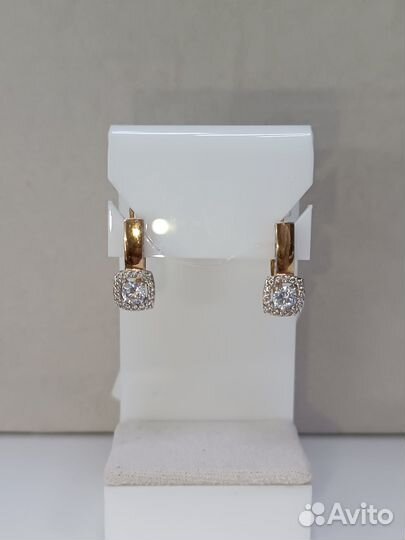 Золотые серьги 585 проба 3,16 гр Ар.135