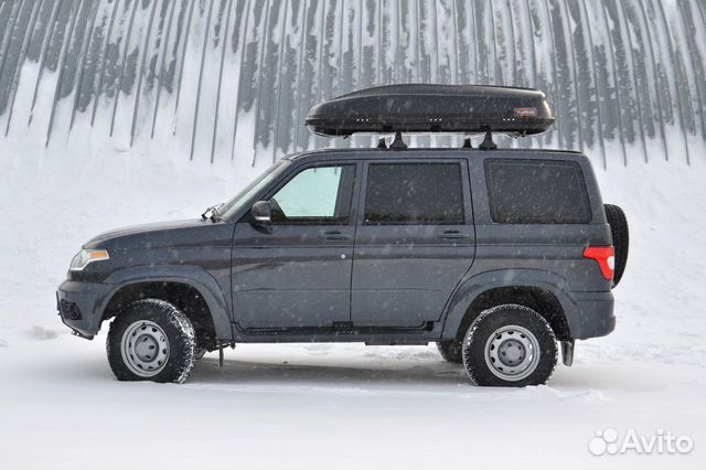 Автобокс багажник на крышу УАЗ Патриот