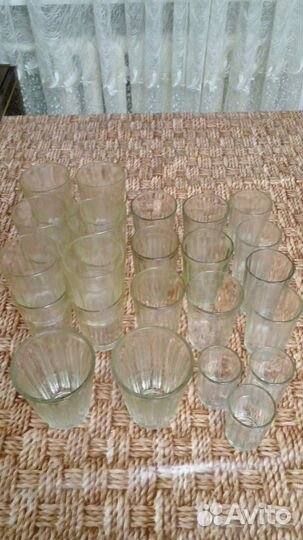 Стаканы граненые СССР 250г. и меньше