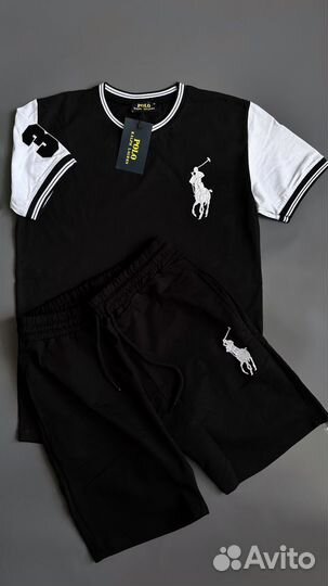 Костюм Polo Ralph Lauren шорты + футболка мужской