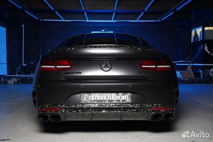 Mercedes s63 amg coupe brabus обвес кованый карбон