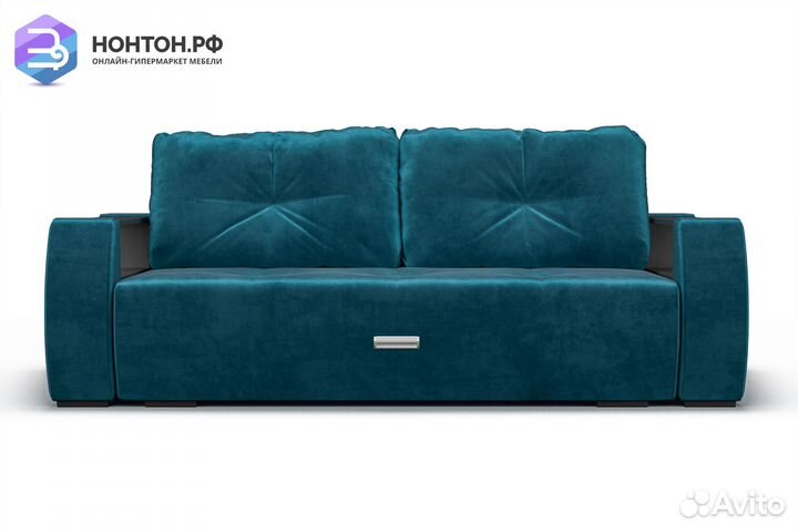 Диван еврокнижка Мальтида сине-зеленый