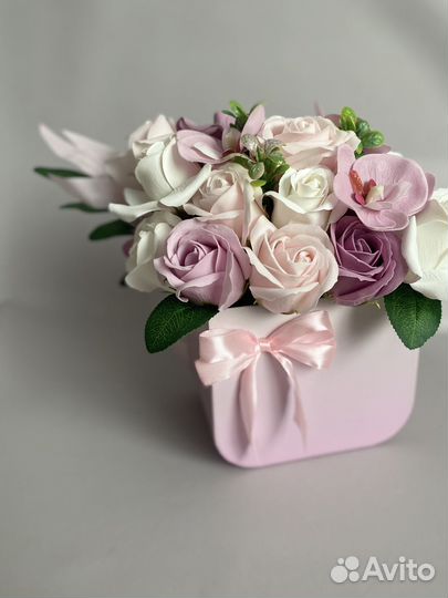 Мыльные цветы, букеты из мыльных цветов