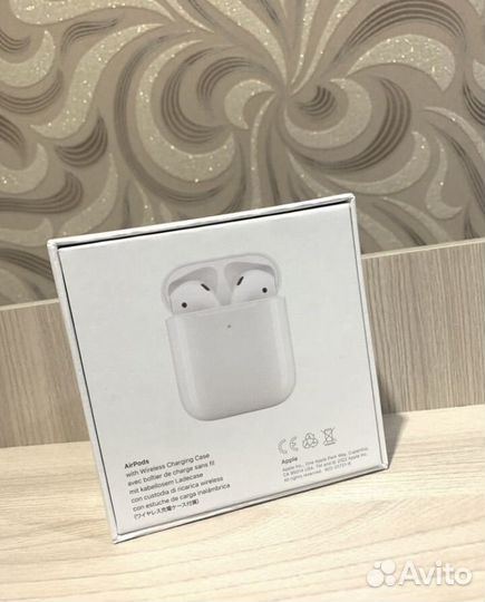 Наушники AirPods 2 высокого качества оригинал 1:1