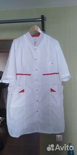 Халат белый. Размер 56 - 58