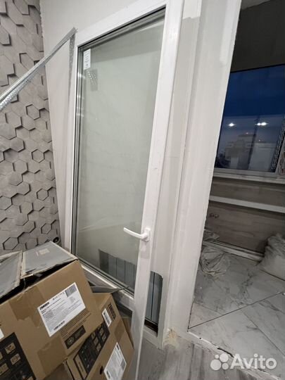 Балконный блок с дверью бу