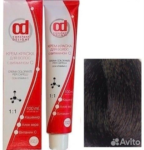 Д 4/16 Крем-краска для волос с витамином С средне