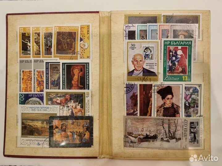 Марки Искусство цена за Альбом - 28 шт