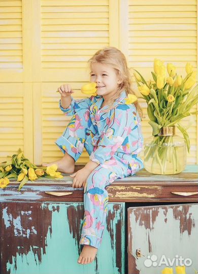 Пижамный костюм на девочку 104-110
