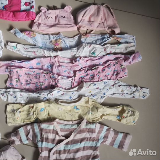Пакет детских вещей 0-6 месяцев для девочки